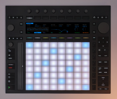 Ableton Push controller seen from above